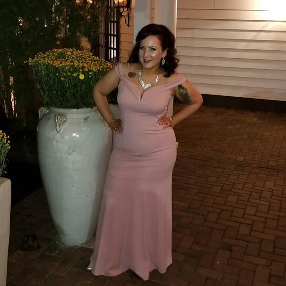 Dresses & Skirts - Dusty rose gown / pink bridesmaids dress